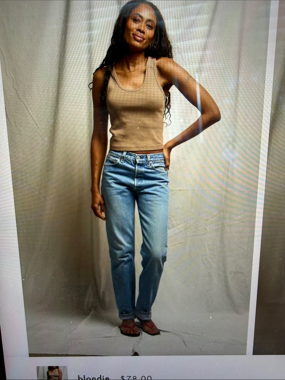 perfectwhitetee Ribbed Tank Top